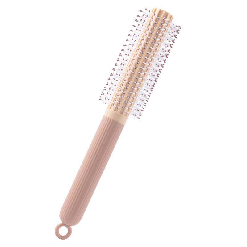 Curly Brush All Types for Men Women Salon Wet Dry Styling Comb with Nylon Pins Ecofriendly Blow Drying Custom Massage Hairbrush